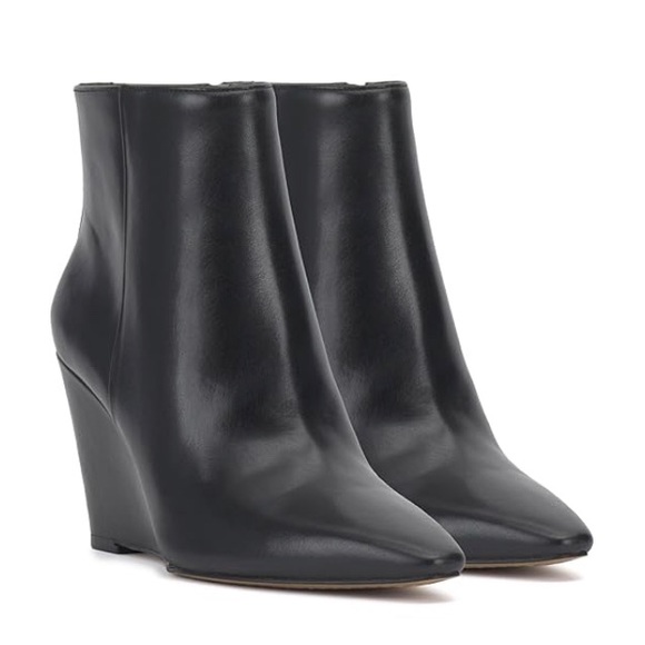 Vince Camuto Black Wedge Ankle Boots 9.5 Medium Width NWT - Picture 15 of 15